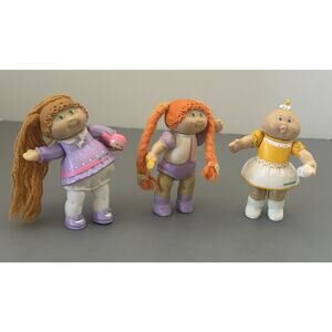 Cabbage Patch Kids Poseable Figure Lot 1984 Vintage Lot of 3 READ